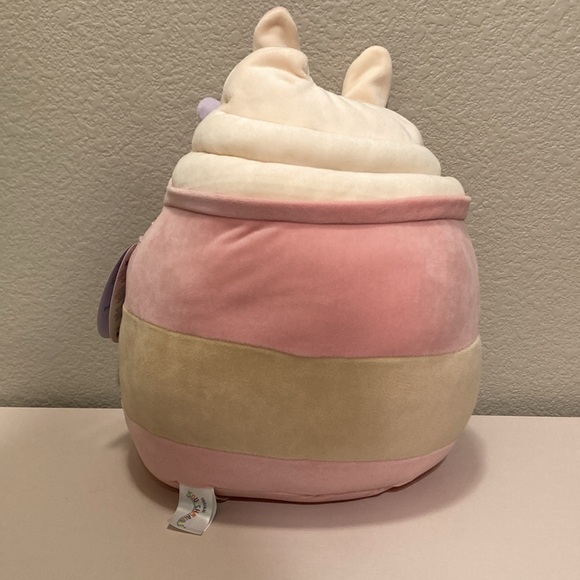 Squishmallows Plush Large 14 Inch Pink Suey Bunny Milkshake Easter 2024 - Picture 3 of 9